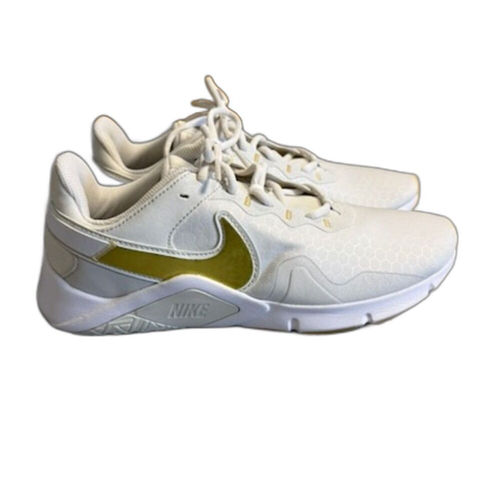 Nike Legend Essential 2 Womens 8.5 Platinum Tint Gold Training Shoes CQ9545-010
